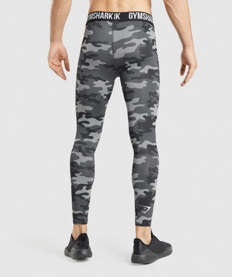 Men's Gymshark Element Baselayer Leggings Camo | NZ 2TVUGI